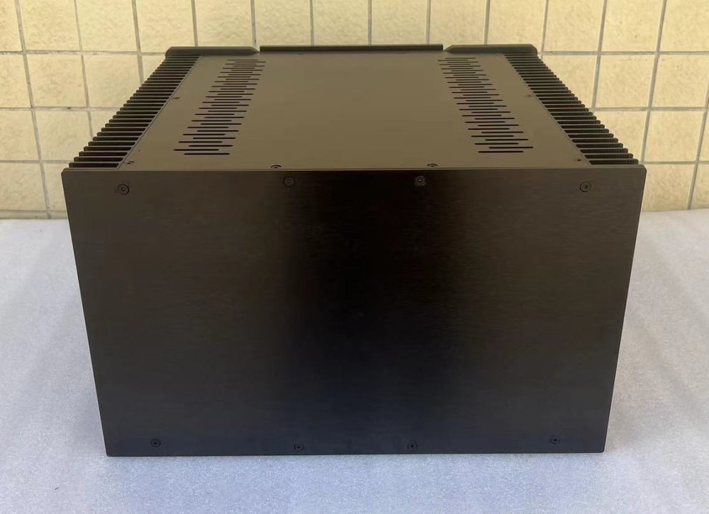 Black HIFI DIY full aluminum class A power amplifier chassis Amp case 450*300*426mm