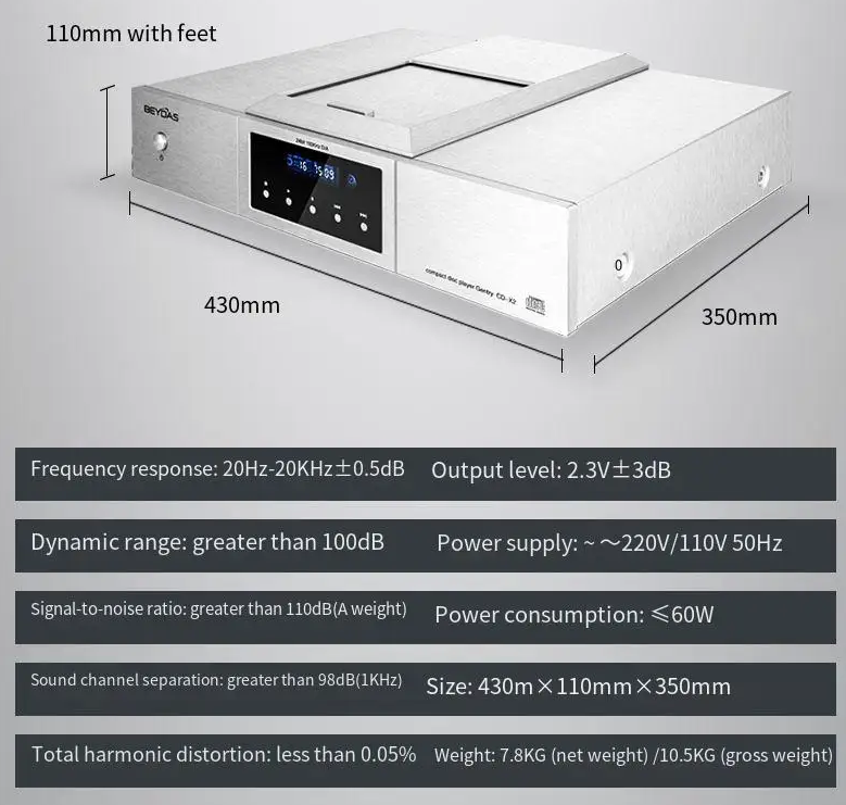The Latest British Beydas Gentry CD-X2 HIFI High-Fidelity Gall Fever CD Player