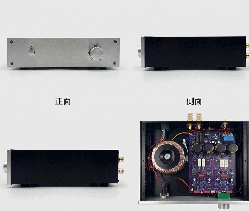 AP50 HIFI DIY stereo 50W*2 power amplifier with protection circuit Refer to the AP50 circuit in the UK