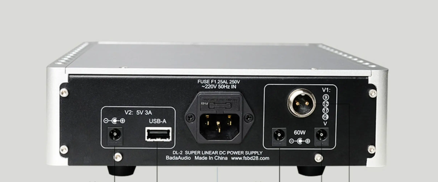 Bada DL2 high power HIFI supper Linear Stabilized DC Power Supply Dual voltage output 12V 5V
