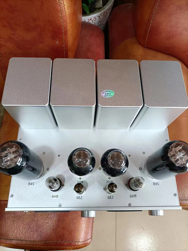 AK-845 HiFi Dual power transformer 300B push 845 single ended Class A 25W*2 electronic tube amplifier with VU meter