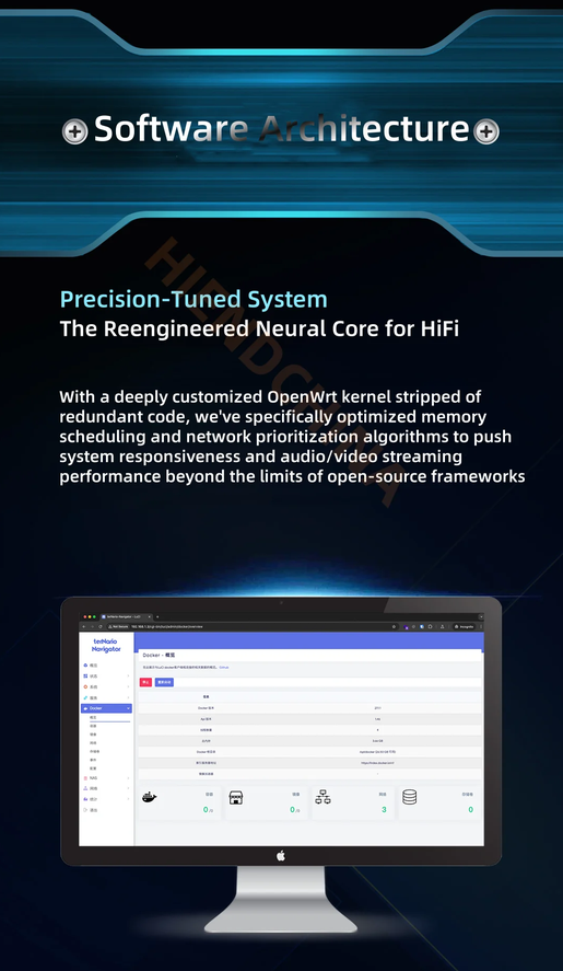 TNB terNario Navigator Pro Music Server Roon Ready NAS Storage Gigabit Router for Audiophiles