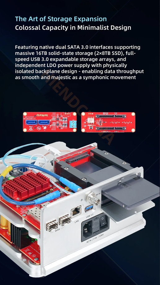 TNB terNario Navigator Pro Music Server Roon Ready NAS Storage Gigabit Router for Audiophiles