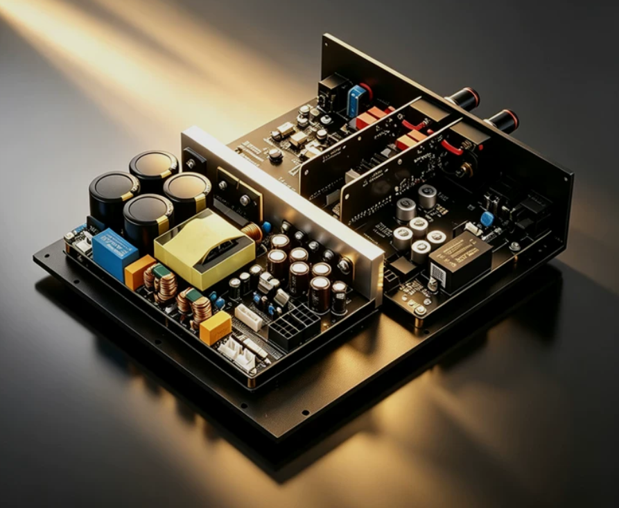 GaN200 Ultra-Low Distortion class A Gallium Nitride Power Amplifier 200W+200W Bridgeable amplifier