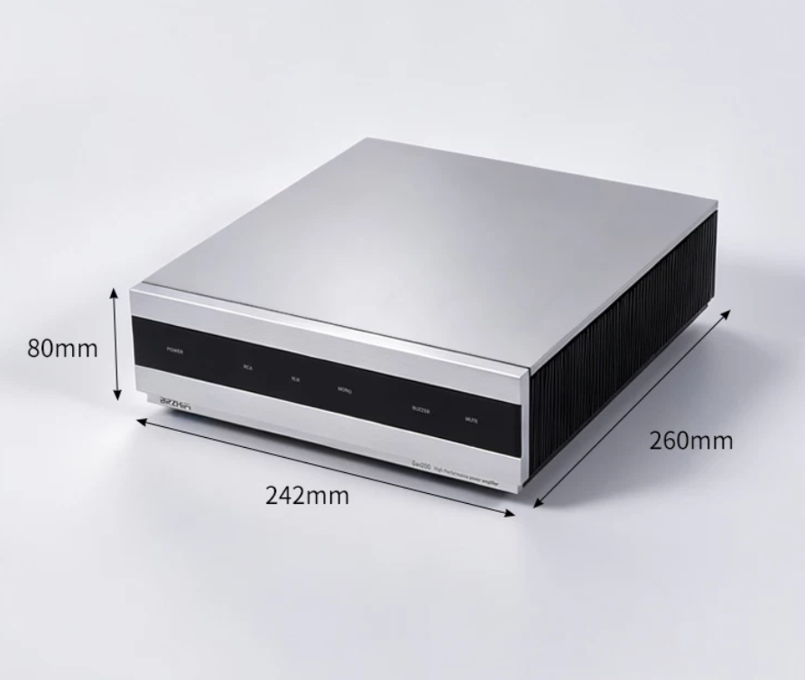 GaN200 Ultra-Low Distortion class A Gallium Nitride Power Amplifier 200W+200W Bridgeable amplifier