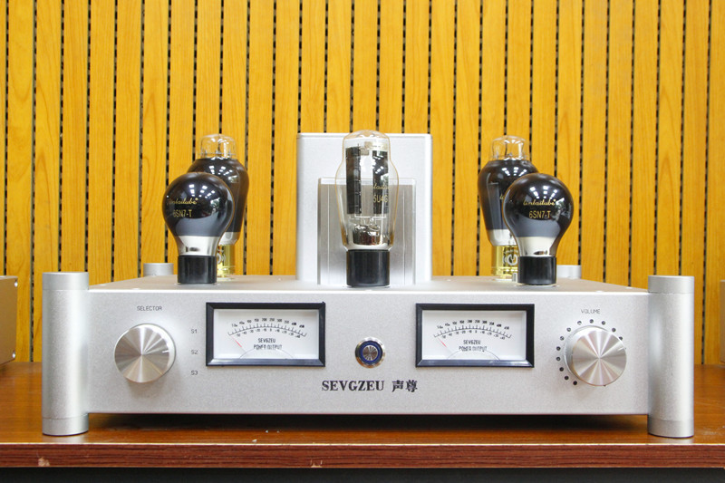silver HIFI stereo Audiophile silver 6SN7+2A3 300B tube preamplifier