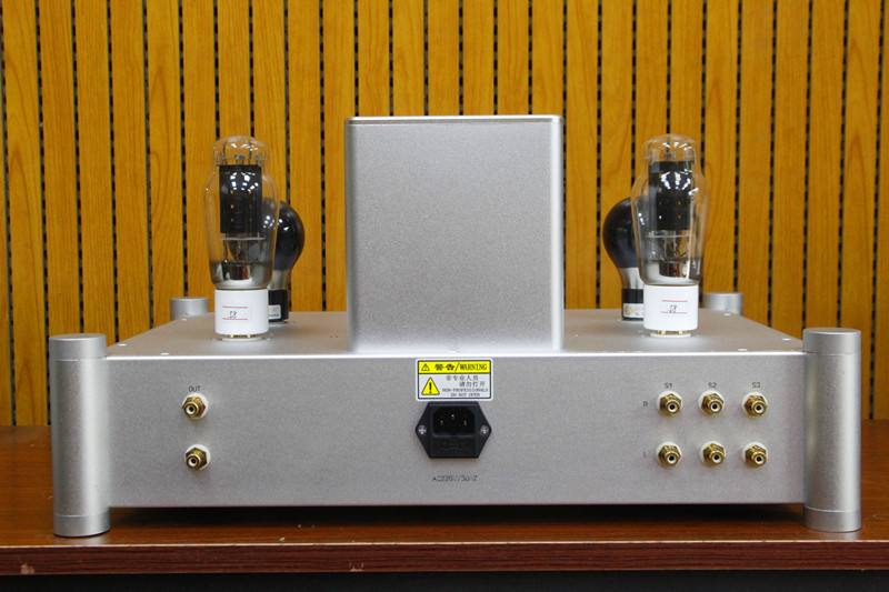 silver HIFI stereo Audiophile silver 6SN7+2A3 300B tube preamplifier