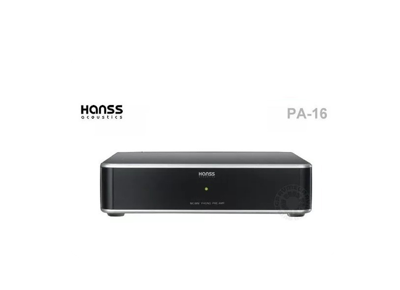 HANSS ACOUSTICS PA-16 MM/MC LP vinyl phono amplifier, RIAA Bandwidth: 0.25dB 20Hz to 20KHz