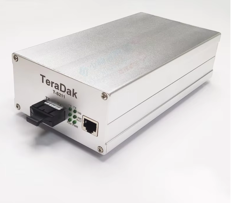 TS211 Gigabit Optical Transceiver Linear DC Power Supply OCXO TCXO Single Mode Single Fiber 15/25KM Multimode Dual Fiber 2KM
