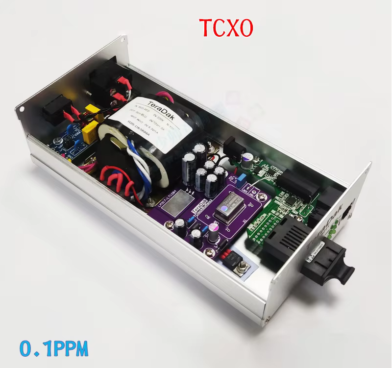 TS211 Gigabit Optical Transceiver Linear DC Power Supply OCXO TCXO Single Mode Single Fiber 15/25KM Multimode Dual Fiber 2KM