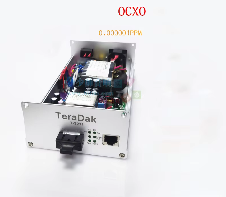 TS211 Gigabit Optical Transceiver Linear DC Power Supply OCXO TCXO Single Mode Single Fiber 15/25KM Multimode Dual Fiber 2KM