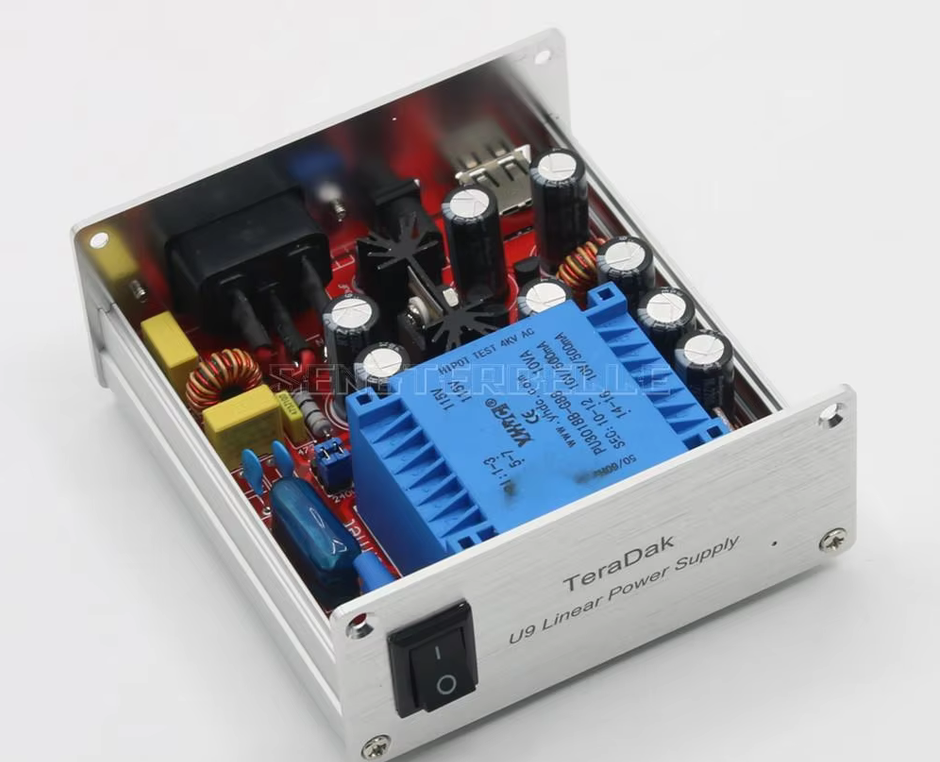 New TeraDak TeraLink X2 External Linear Power Supply DC8.5V+USB 5V Independent Output Power Adapter For Audio DAC Amplifier