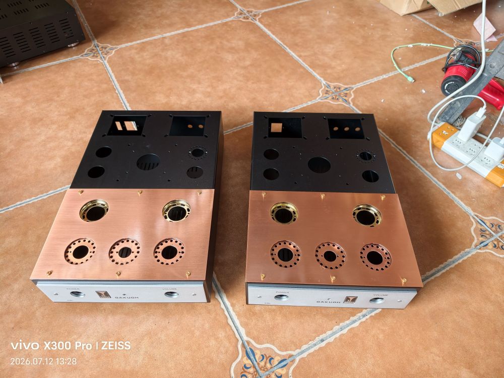 300B hifi diy tube amplifier chassis Split Aluminum iron bonding case
