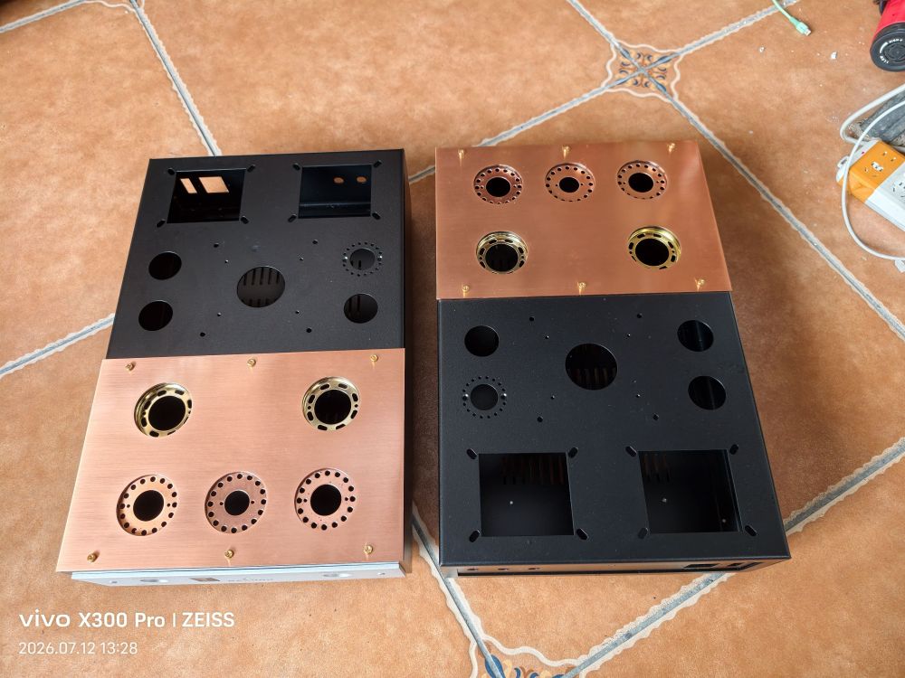 300B hifi diy tube amplifier chassis Split Aluminum iron bonding case