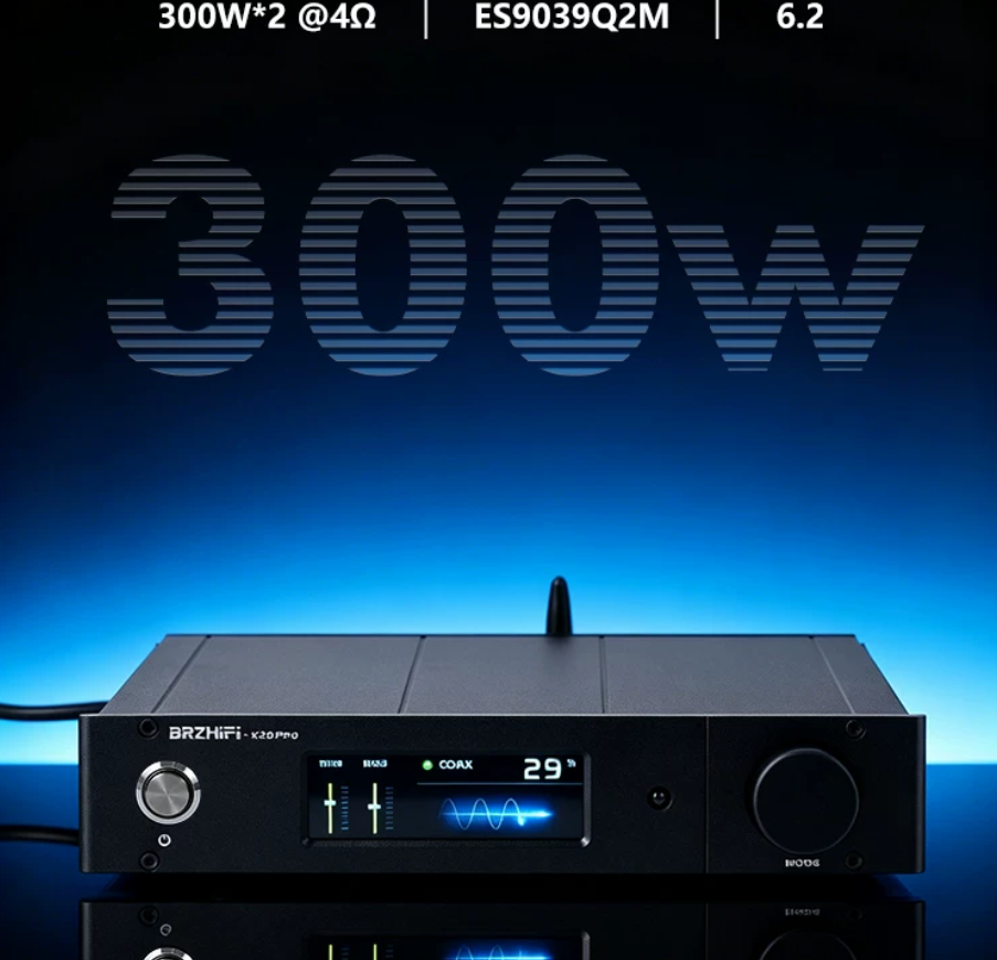 Weiliang high-end X20-PRO Bluetooth 6.2 HIFI amplifier dual TPA3255 US ES9039 independent decoding amp 300W*2