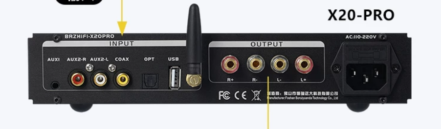 Weiliang high-end X20-PRO Bluetooth 6.2 HIFI amplifier dual TPA3255 US ES9039 independent decoding amp 300W*2