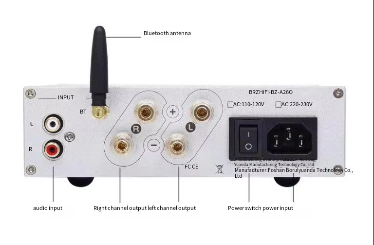 Sanyo STK433-260 Combined Bluetooth 5.3 hifi 70W+70W Remote control Stereo power amplifier