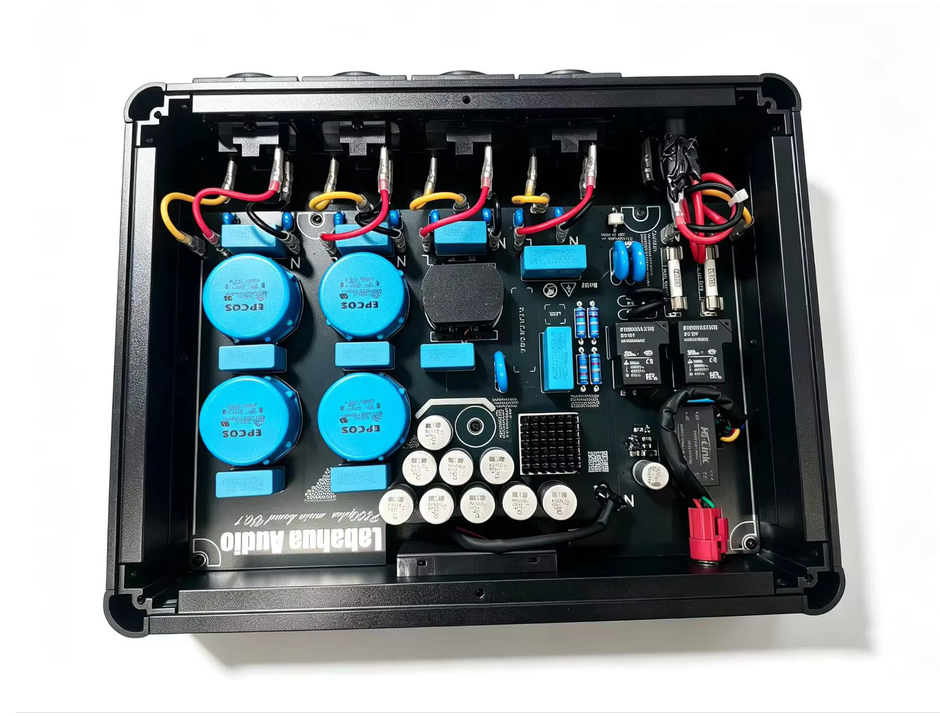 AC power processor P800 updated Eliminates DC EMI filter Lightning protector 2-level common and differential mode