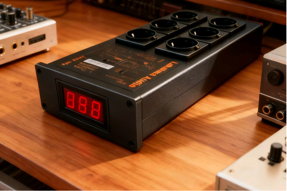 Labahua Audio European Standard Power Station Audio AC Power Filter Wireless Connection Patented Product Digital Display