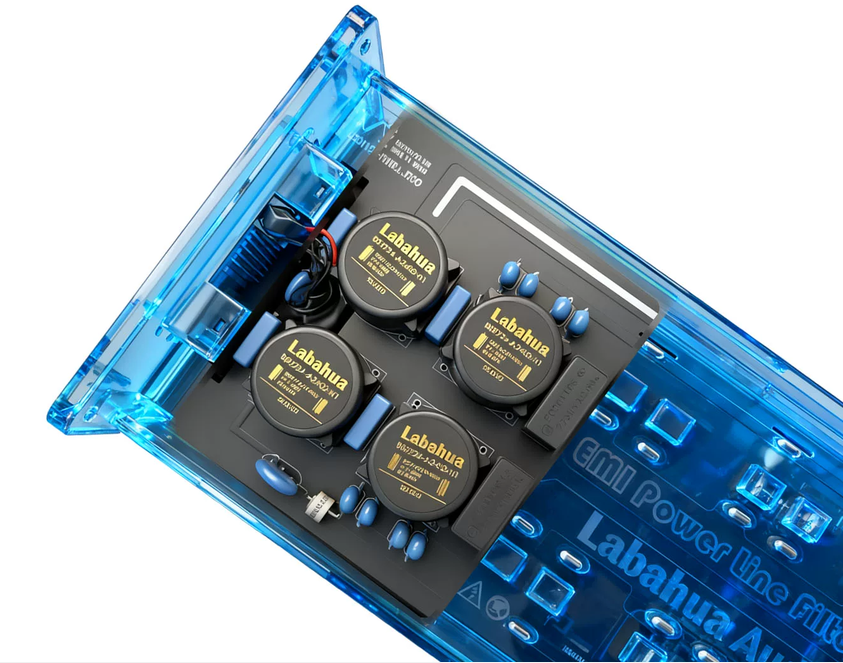 Labahua Audio European Standard Power Station Audio AC Power Filter Wireless Connection Patented Product Digital Display