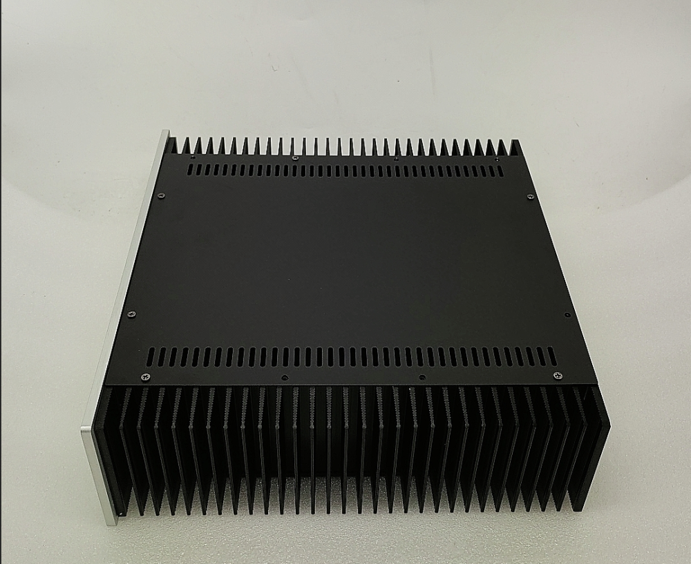 Q3 aluminum front panel + iron boday amplifier chassis Preamp Class A External radiator AMP Enclosure case  DIY box (320*100*300mm)