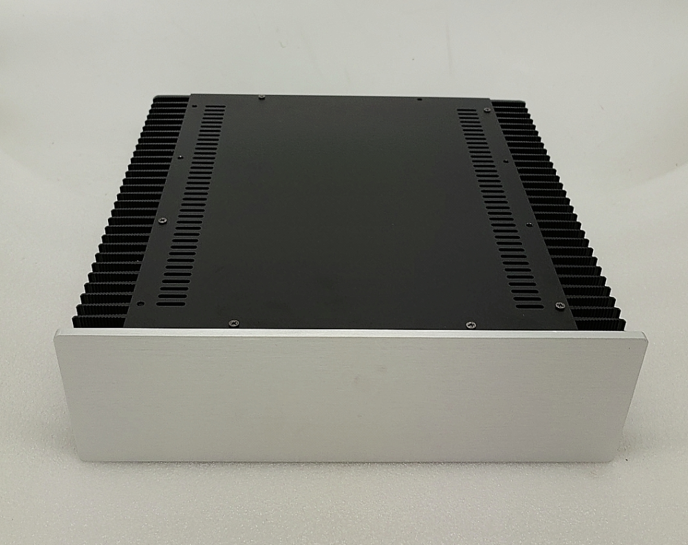 Q3 aluminum front panel + iron boday amplifier chassis Preamp Class A External radiator AMP Enclosure case  DIY box (320*100*300mm)