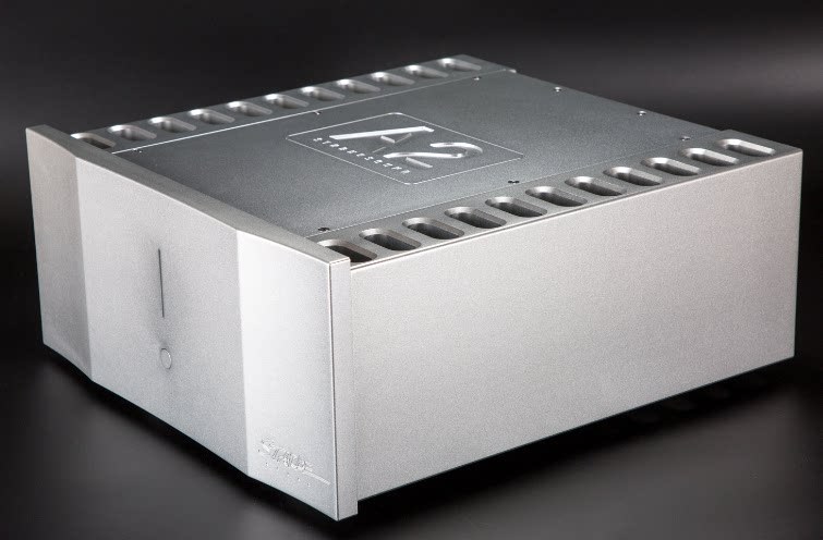 Imitation StarkeSound all aluminum Class A amplifier chassis silver HIFI DIY amp case with heatsink