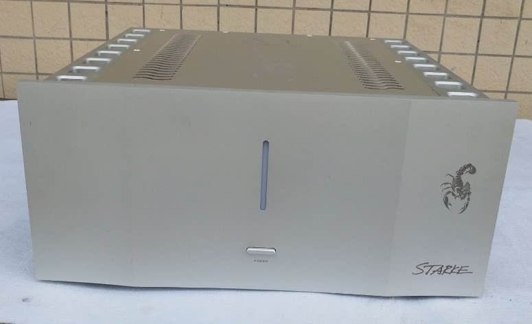 Imitation StarkeSound all aluminum Class A amplifier chassis silver HIFI DIY amp case with heatsink