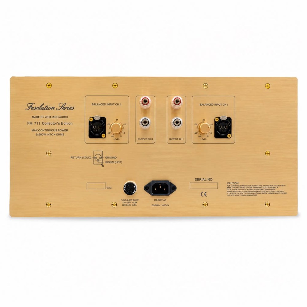 BRZHIFI Gold 711 HI-END stereo audio power amplifier Collector's Edition