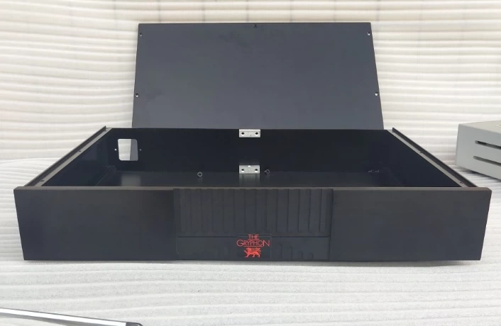 Gryphon series full aluminum HIFI DIY preamp chassis New black amplifier case 430*70*308mm