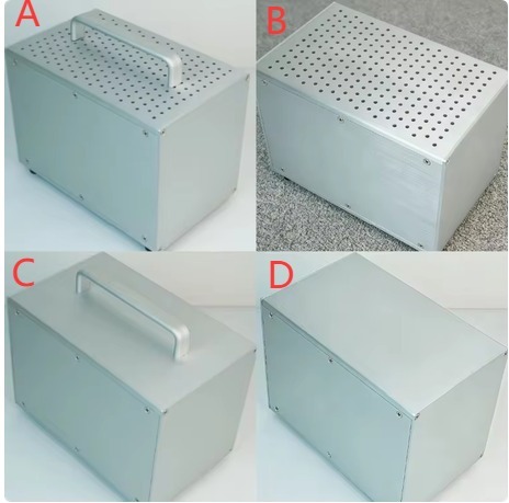 158 Full Aluminum Power Supply Chassis Industrial Control Power Amplifier Tube Preamp Chassis Computer Case, Aluminum Alloy Shell Instrument Enclosure