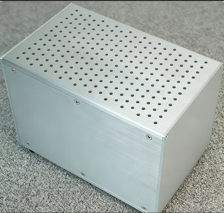 158 Full Aluminum Power Supply Chassis Industrial Control Power Amplifier Tube Preamp Chassis Computer Case, Aluminum Alloy Shell Instrument Enclosure