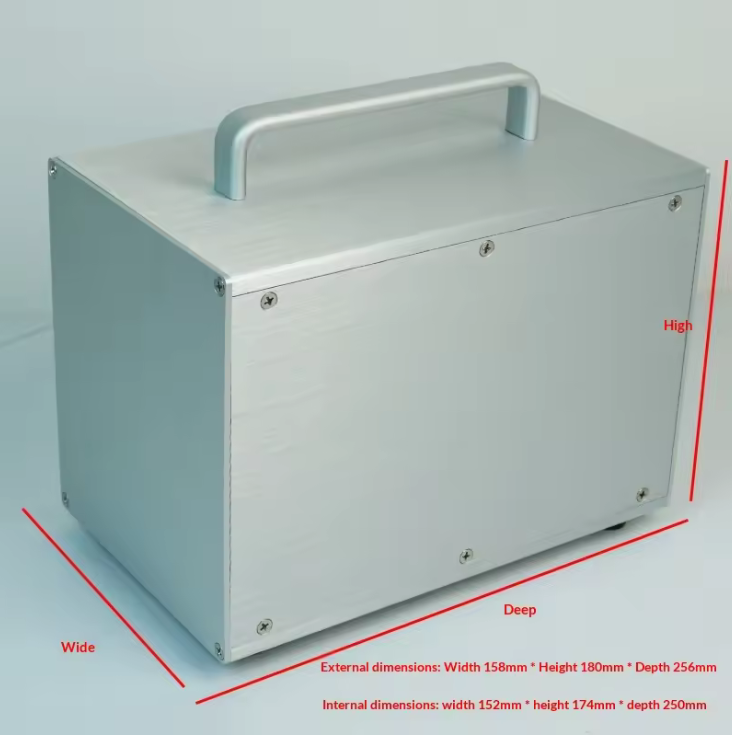 180 Full Aluminum Power Supply Chassis Industrial Control Power Amplifier Tube Preamp Chassis Computer Case, Aluminum Alloy Shell Instrument Enclosure