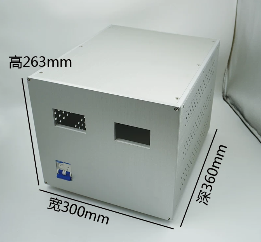 3000W All aluminum amplifier chassis / Preamplifier case / AMP Enclosure DIY box (300 *263*360mm)