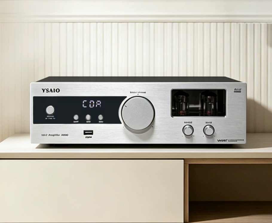 YSAM80 HiFi 150W*2 Electronic tube transistor combined with power amplifier with BT and remote control