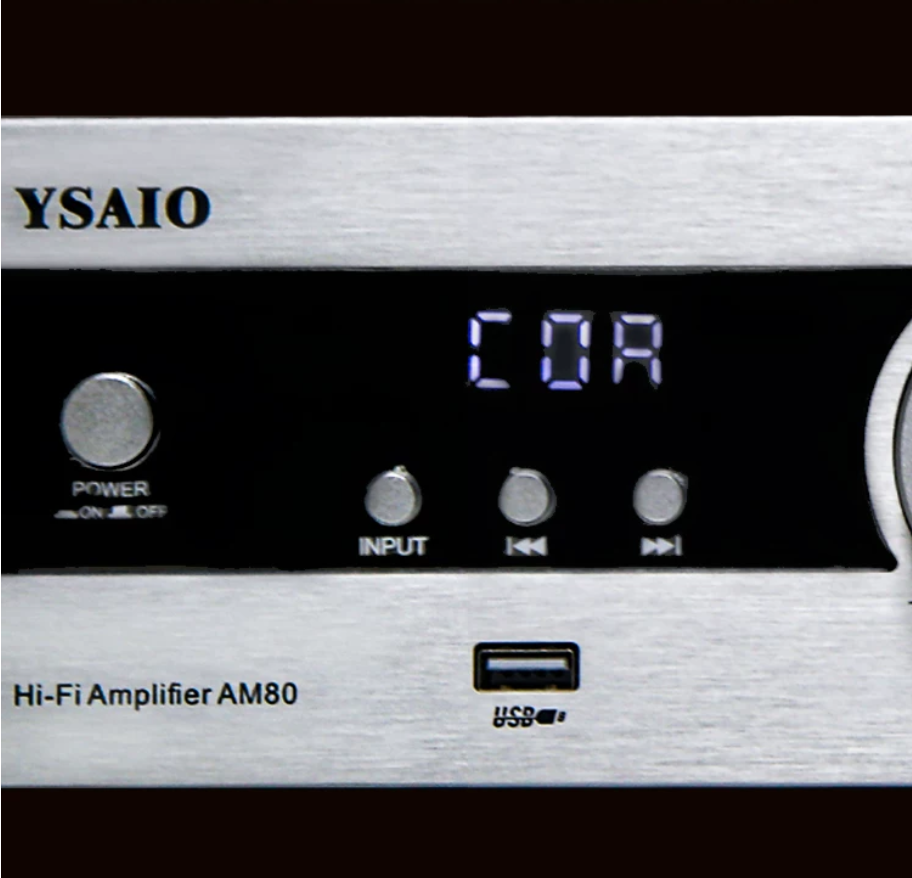 YSAM80 HiFi 150W*2 Electronic tube transistor combined with power amplifier with BT and remote control