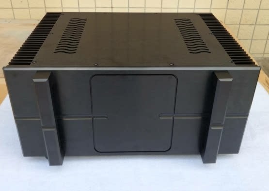 Bryston full aluminum alloy Class A amplifier chassis black HIFI DIY box with heatsink