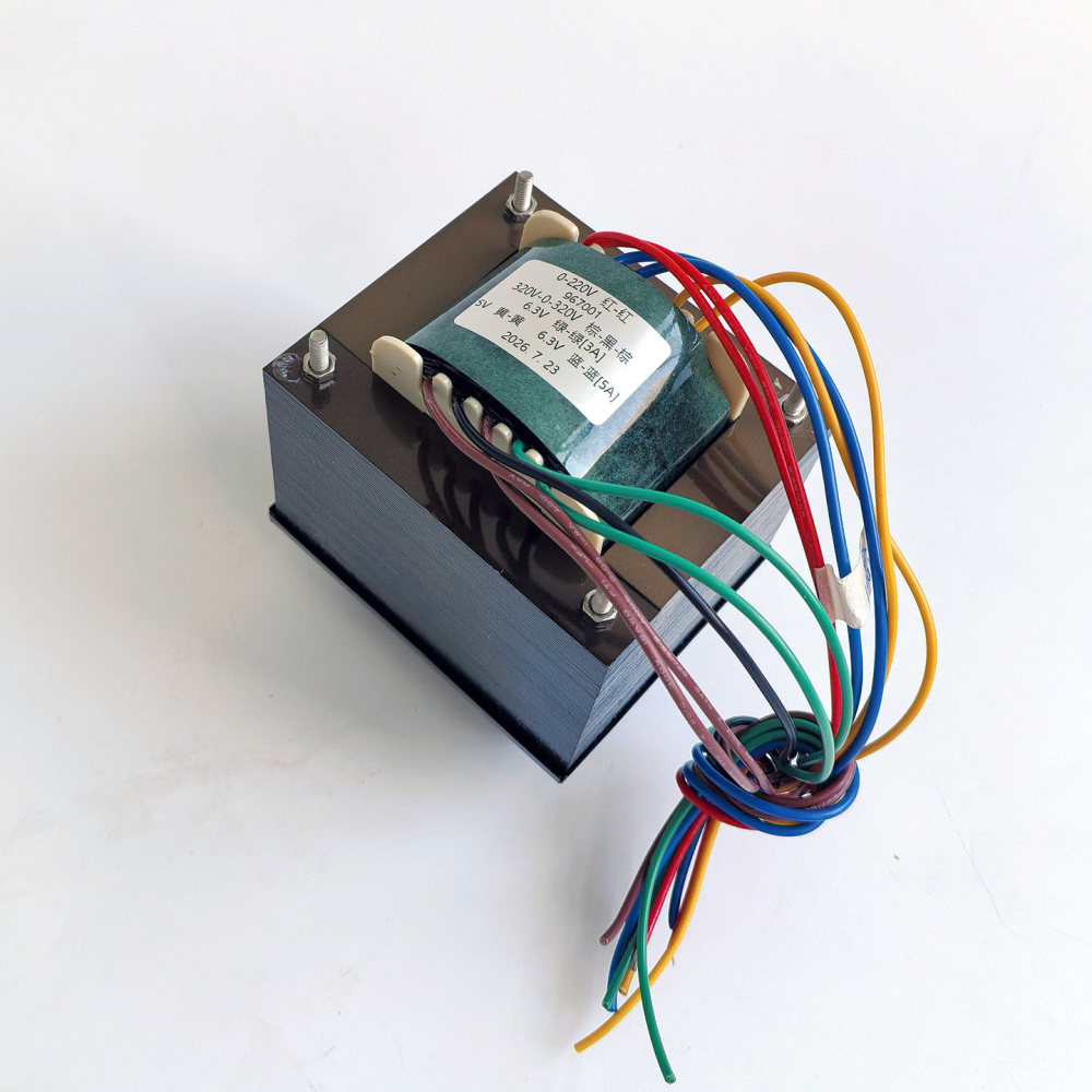 240W Pure copper wire wound Audio Transformer for amplifier output:320-0-320V 0-6.3V 0-6.3V 0-5V