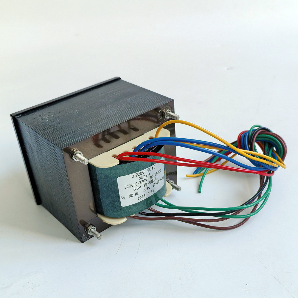 240W Pure copper wire wound Audio Transformer for amplifier output:320-0-320V 0-6.3V 0-6.3V 0-5V