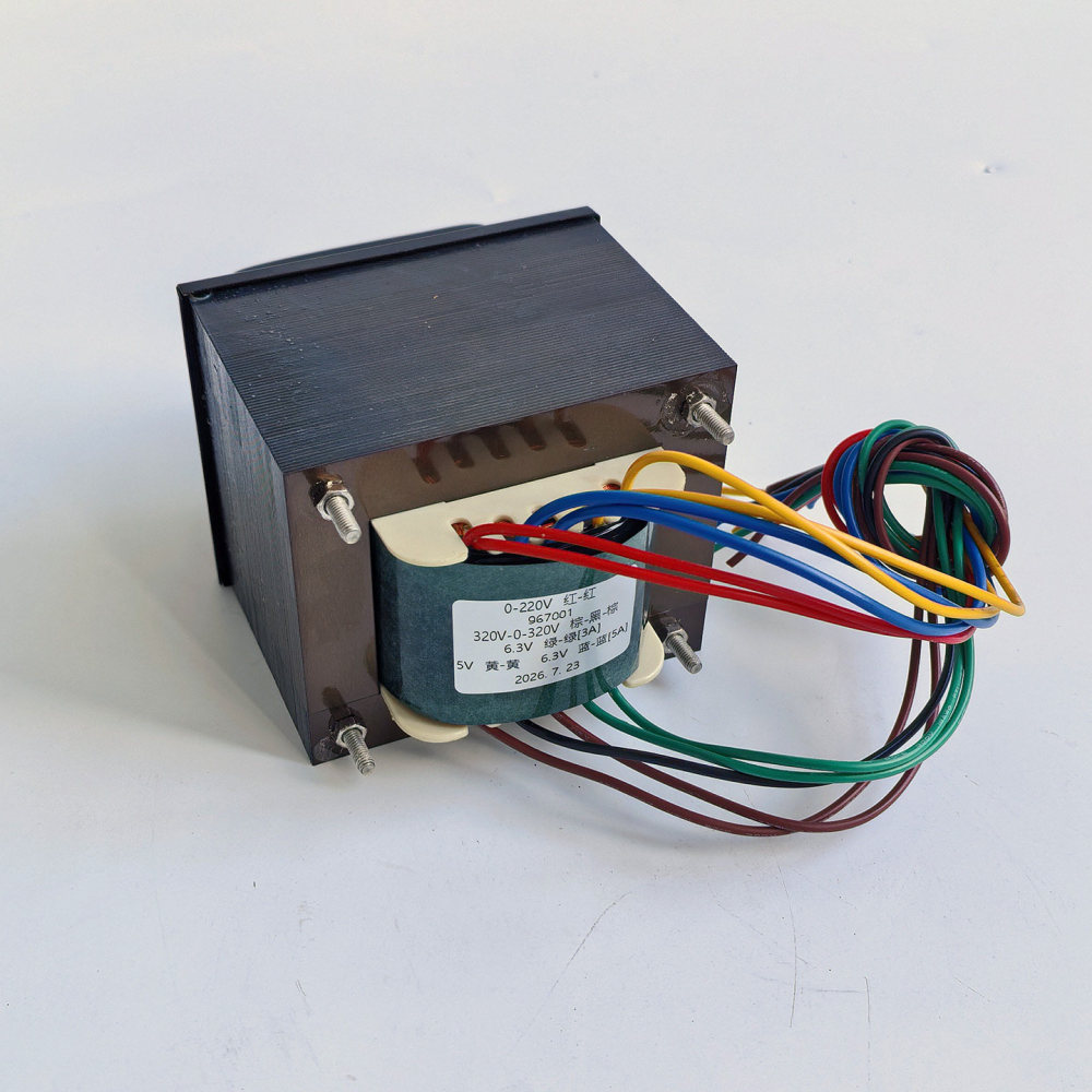 240W Pure copper wire wound Audio Transformer for amplifier output:320-0-320V 0-6.3V 0-6.3V 0-5V