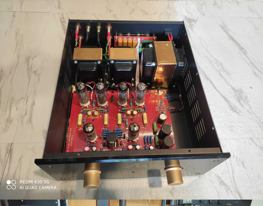 Direct-Cut Audio Note EL84 Push-Pull Finished Tube Amplifier for Hi-Fi Enthusiasts