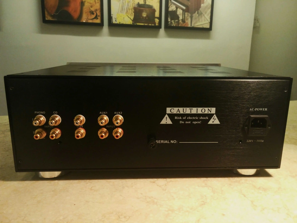 Finished kondo m77 Audiophile HIFI DIY stereo tube preamplifier with electronic tube Phono amplifier mm function