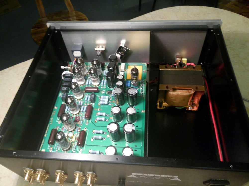 Finished kondo m77 Audiophile HIFI DIY stereo tube preamplifier with electronic tube Phono amplifier mm function