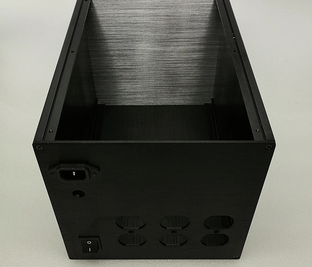 DYT-1 Heightening Full Aluminum amplifier Enclosure/preamp case/amp box/DIY power supply chassis 211.5*211.5*311mm