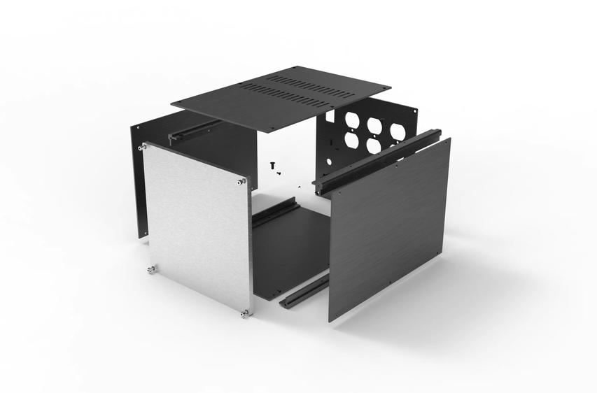 DYT-1 Heightening Full Aluminum amplifier Enclosure/preamp case/amp box/DIY power supply chassis 211.5*211.5*311mm