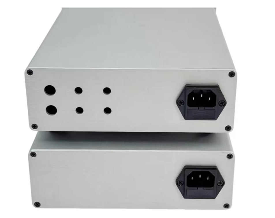 NEW type184 silver Aluminum Power supply audio decoder DIY Case Tone Control Audio amplifier Case Housing Box 190*62*239mm
