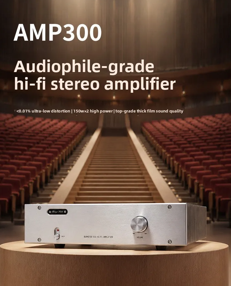 AMP300 HIFI High power  STK404-090 parallel Sanyo thick film power amplifier Ultra low distortion 150W * 2/4 Ω 100W * 2/8 Ω
