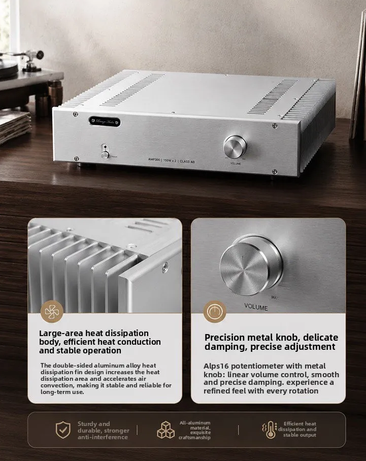 AMP300 HIFI High power  STK404-090 parallel Sanyo thick film power amplifier Ultra low distortion 150W * 2/4 Ω 100W * 2/8 Ω