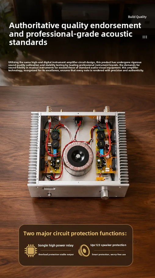 AMP300 HIFI High power  STK404-090 parallel Sanyo thick film power amplifier Ultra low distortion 150W * 2/4 Ω 100W * 2/8 Ω