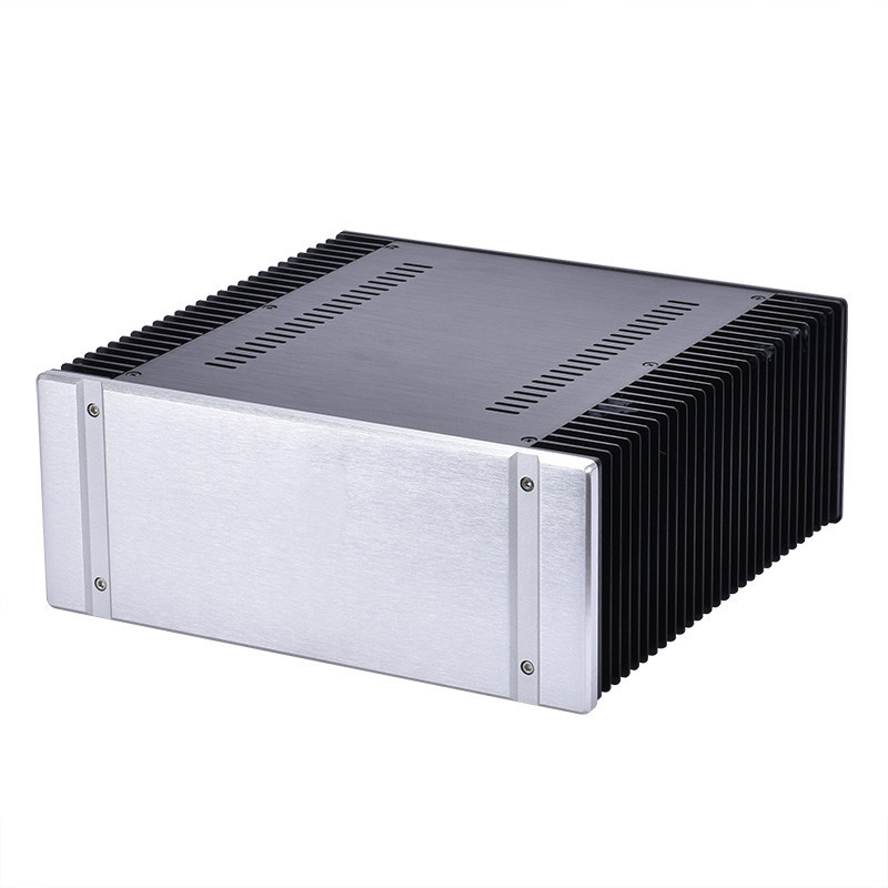 3213 Aluminum Preamplifier Enclosure/DAC Case/class A Amplifier Chassis Audio amp box with heatsink